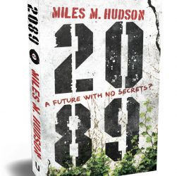 Picture of Miles Hudson's novel 2089 in paperback