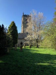 St Oswald's Churchyard in Durham, England. Penfold and DS Milburn wander through here in The Cricketer's Corpse.