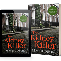 Paperback and tablet cover image for The Kidney Killer by M M Hudosn